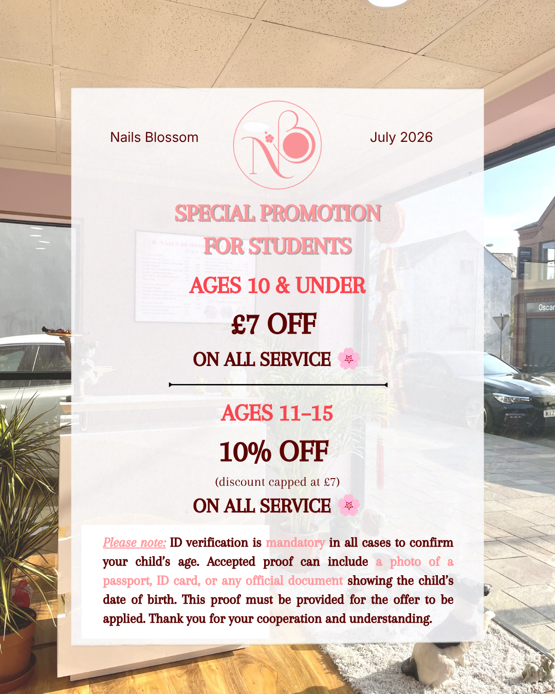 SPECIAL PROMOTION FOR STUDENTS